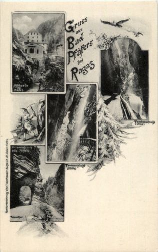 Gruss aus Bad Pfäfers bei Ragaz