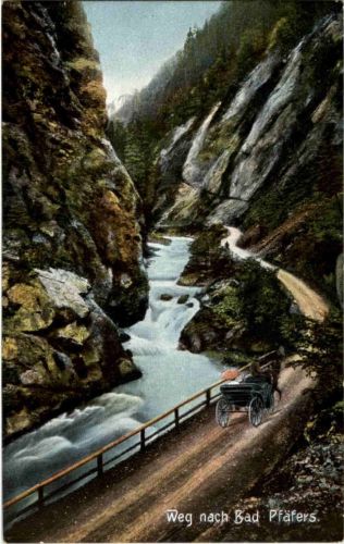 Weg nach Bad Pfäfers bei Ragaz