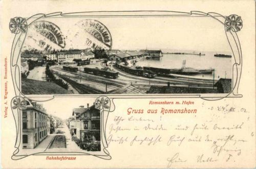 Gruss aus Romanshorn - Bahnhofstrasse