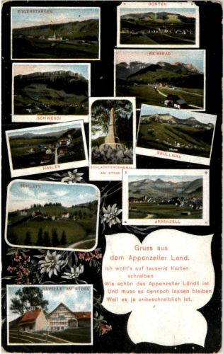 Gruss aus dem Appenzeller Land - Gonten Stoos