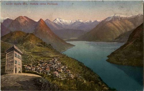 Monte Bre - Veduta verso Porlezza