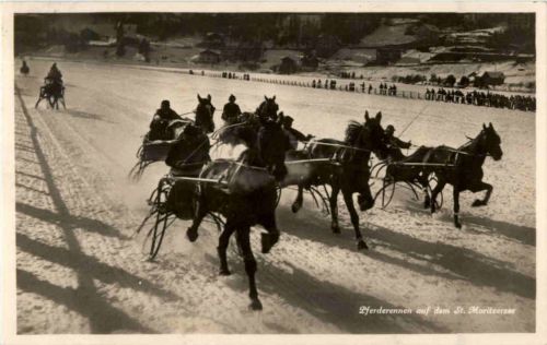 Pferderennen auf dem St. Moritzersee