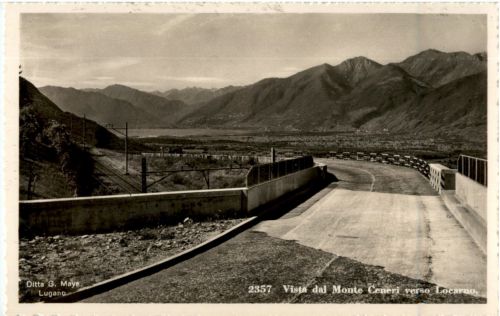 Vista dal Monte Ceneri verso Locarno