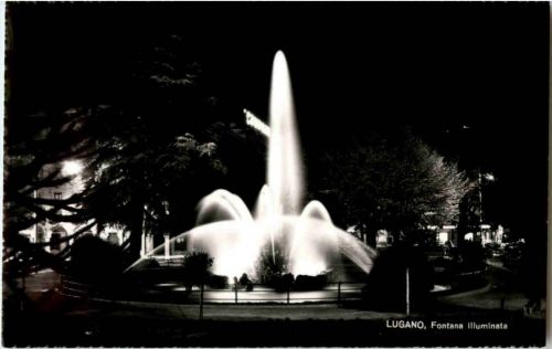 Lugano - Fontana illuminata