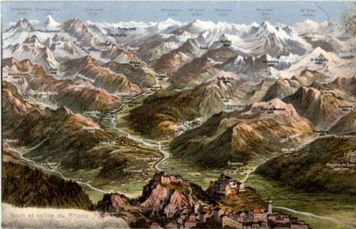 Sion et vallee du Rhone