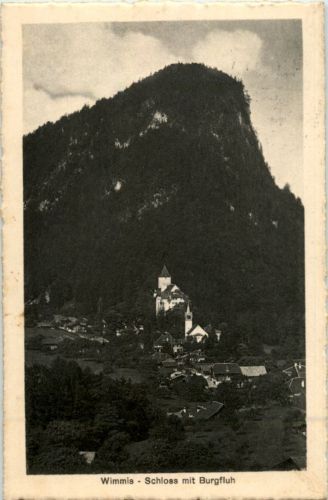 Wimmis - Schloss mit Burgfluh