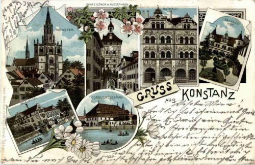 Gruss aus Konstanz - Litho