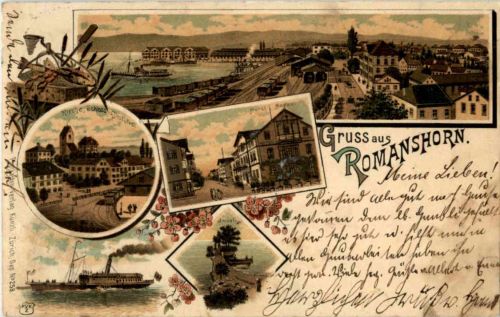 Gruss aus Romanshorn - Litho