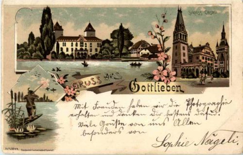 Gruss aus Gottlieben - Litho