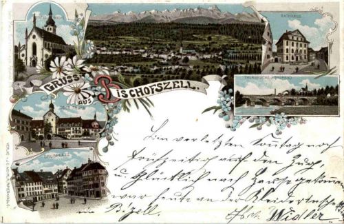 Gruss aus Bischofszell - Litho