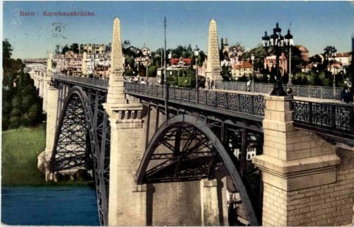 Bern - Kornhausbrücke mit Tram