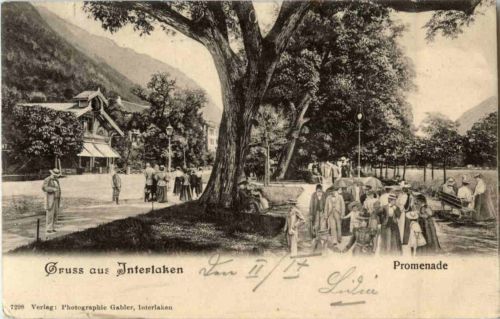 Gruss aus Interlaken - Promenade