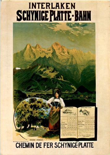 Interlaken - Schynige Platte bahn - repro