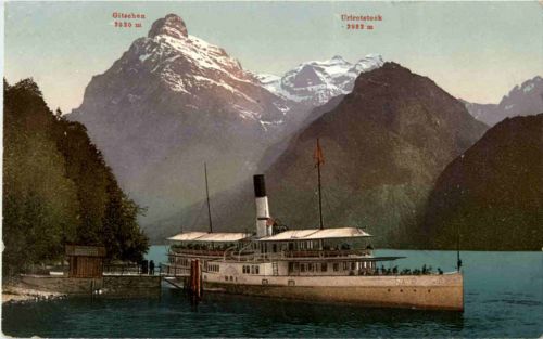 Tellsplatte mit Schiff