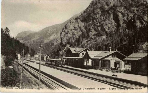 Le Chatelard - La Gare - Ligne Martigny Chamonix