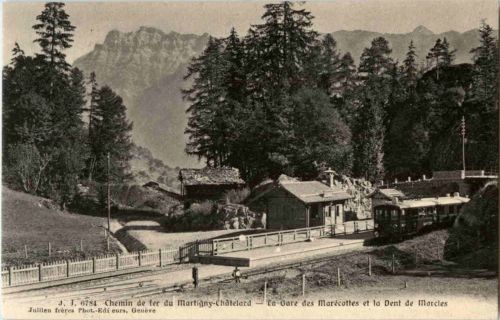 Chemin de fer Martigny Chatelard - La Gare Marecottes