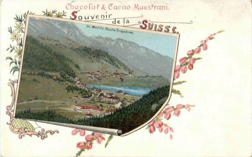 St. Moritz - Chocolat Maestrani - Litho