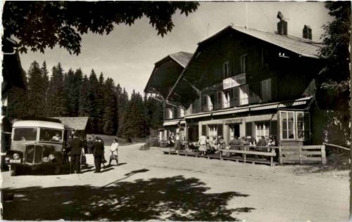 Jaunpass - Hotel des Alpes mit Postbus