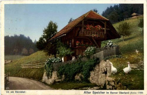 Alte Speicher im Berner Oberland