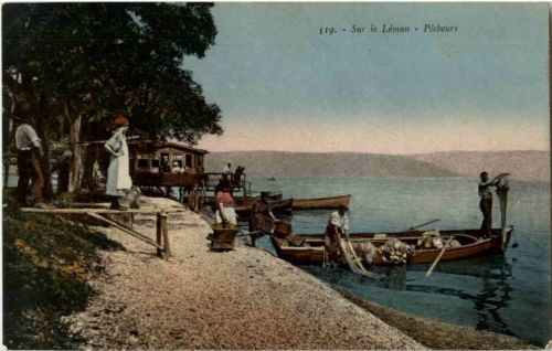 Sur le Leman - Pecheurs