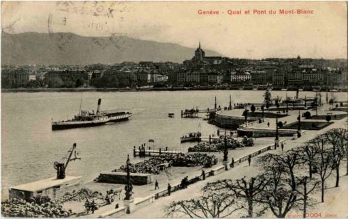 Geneve - Quai du Pont du Mont Blanc