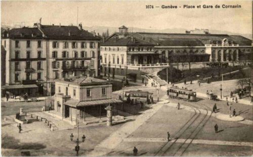 Geneve - Place et Gare de Cornavin