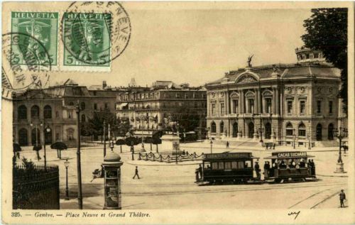 Geneve - Place Neuve mit Tram