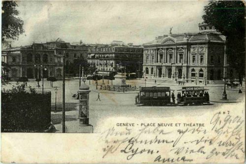 Geneve - Place Neuve mit Tram
