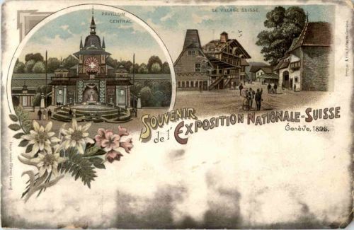 Geneve - Exposition Nationale Suisse 1896 - Litho