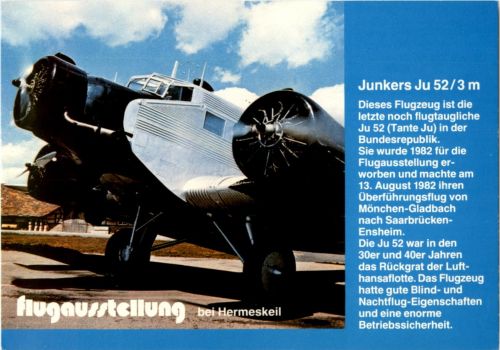 Junkers 52 - Flugausstellung bei Hermeskeil