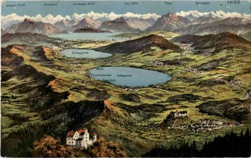 Seetal gegen die Alpen - Lenzburg