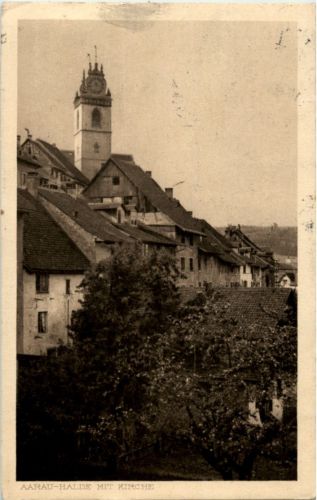 Aarau - Halde mit Kirche