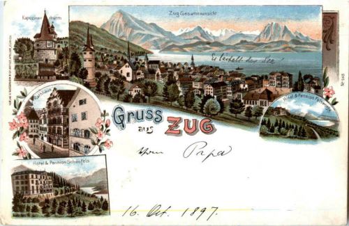 Gruss aus Zug - Litho