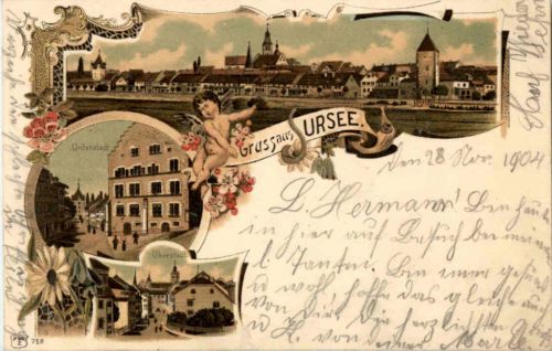 Gruss aus Sursee - Litho