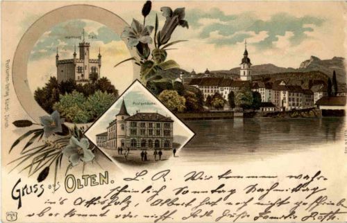 Gruss aus Olten - Litho