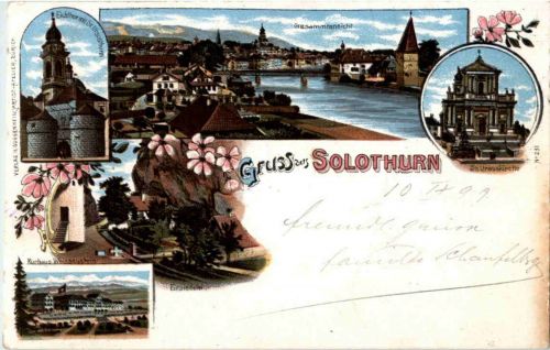 Gruss aus Solothurn - Litho