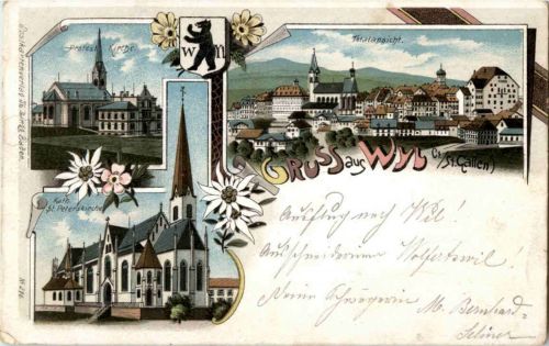 Gruss aus Wyl - Litho