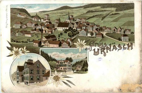 Gruss aus Urnäsch - Litho