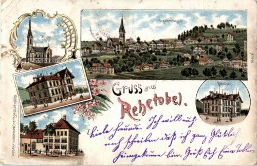 Gruss aus Rehetobel - Litho