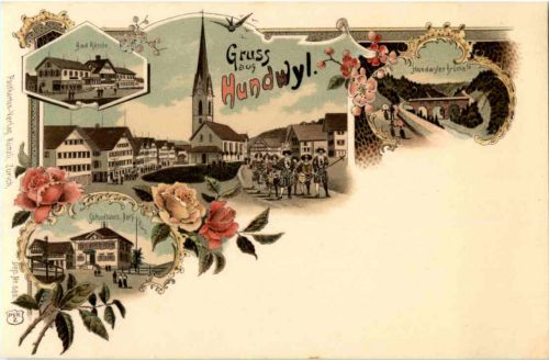 Gruss aus Hundwil - Litho