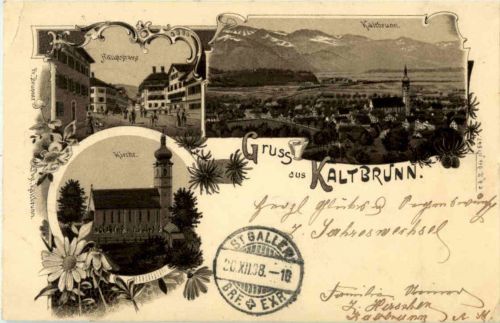 Gruss aus Kaltbrunn - Litho