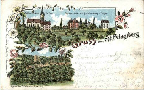 Gruss aus St. Pelagiberg - Litho