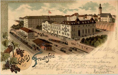 Gruss aus Frauenfeld - Litho