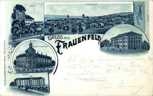 Gruss aus Frauenfeld - Litho