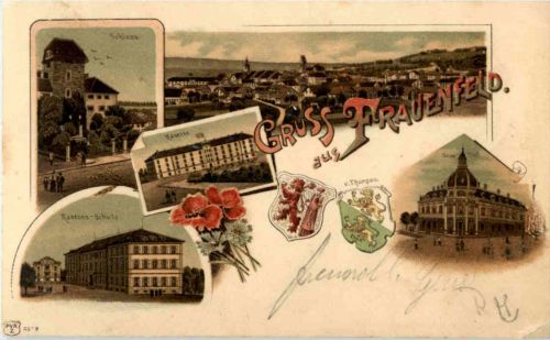 Gruss aus Frauenfeld - Litho