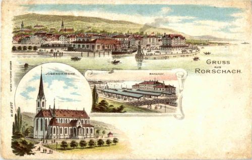 Gruss aus Rorschach - Litho