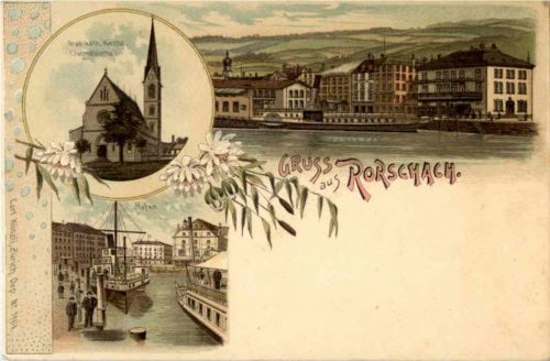 Gruss aus Rorschach - Litho