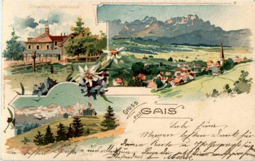 Gruss aus Gais - Litho