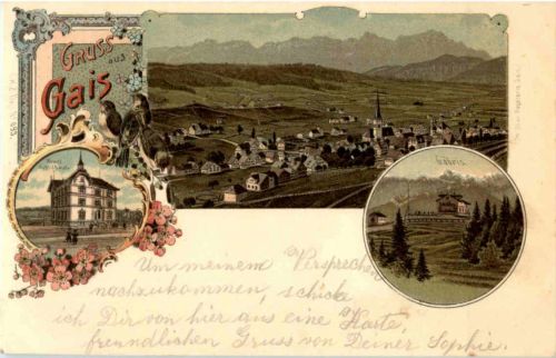 Gruss aus Gais - Litho