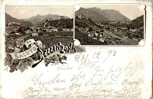 Saluto da Bellinzona - Litho